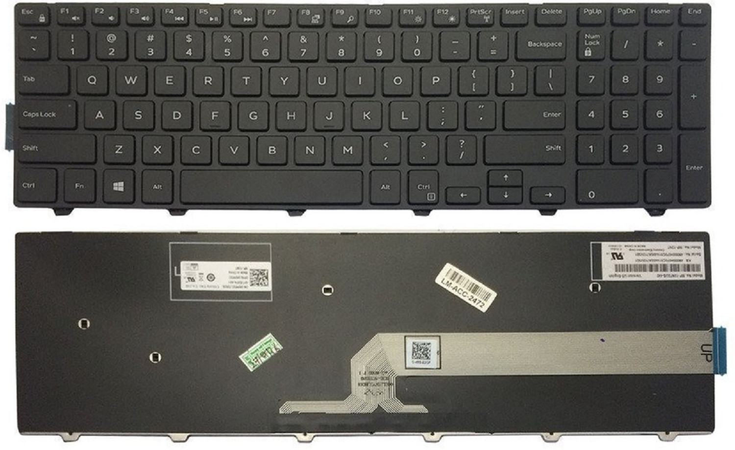 Image of DELL Inspiron 3542 3541 3543 3000 Series Laptop Keyboard Laptop Keyboard Replacement Key