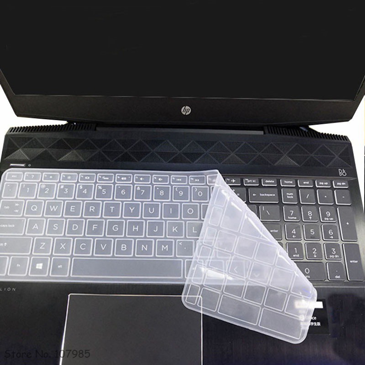 Image of RAYA Keyboard Protector Silicone Skin Cover for Dell Inspiron 3501 & Dell Inspiron 15 5000 / 5584 / 5590 / 5593 / 5598 / 5508 / 5501, 15.6 inch & 17.3 inch Dell Inspiron 15 7000 / 7590 / 7591 Laptops Dell Inspiron series 3501, 2020 & 2019 15.6 inch Dell Inspiron 15 5584 5590 5593 5594 5598 5501 5505 5508 7590 7591, 17.3 inch Dell Inspiron 15 17 7000 7790 7791, Dell Vostro 5590 7590 7500 Laptop Keyboard Protective Skin (US Layout) Keyboard Skin (Black)