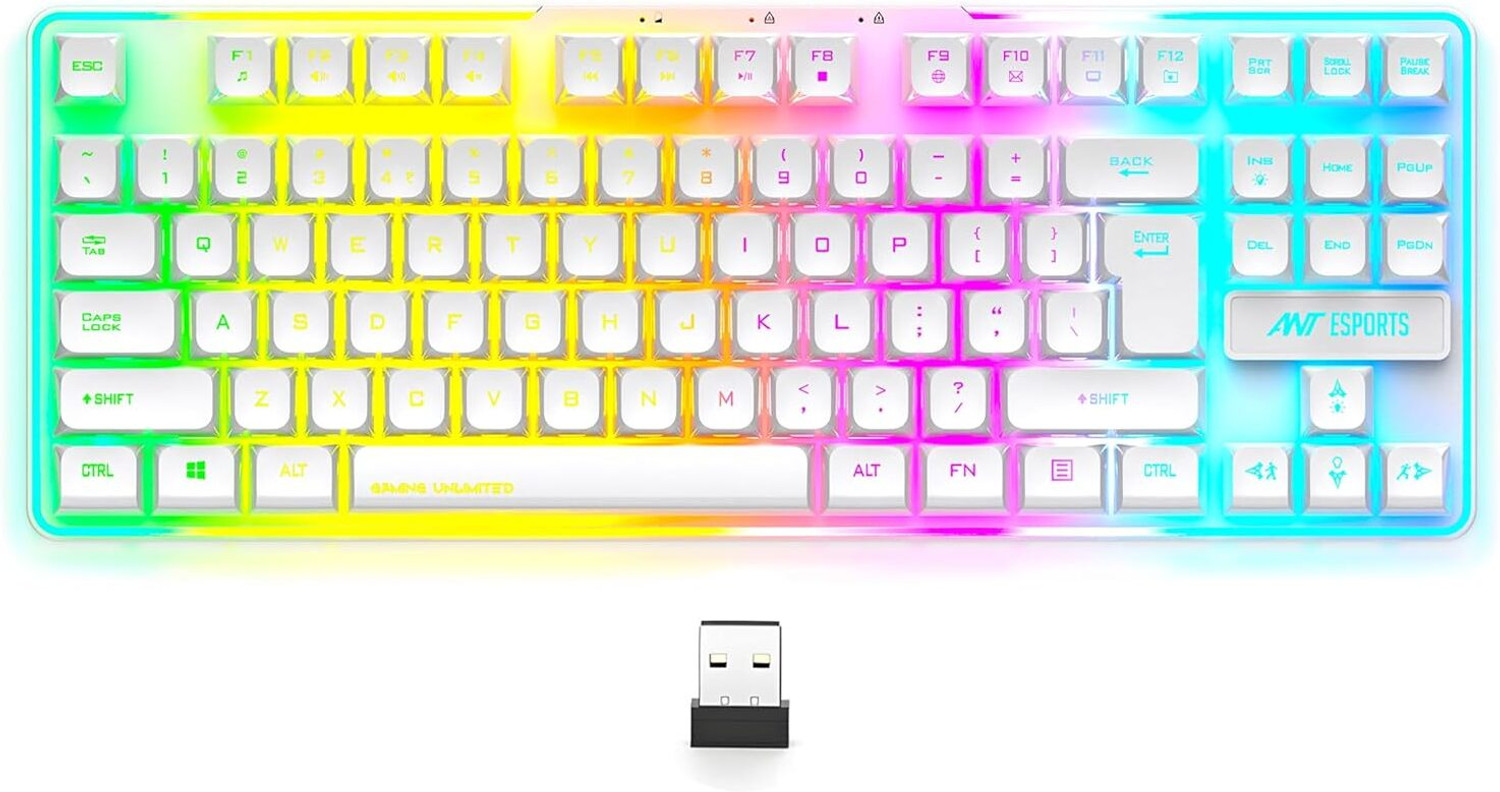 Image of Aula T102 Membrane Gaming Keyboard and Mouse Combo | Wired USB Standard Gaming Keyboard Compatible with Desktop, Laptop, Mac (Black Panel | Black Keycaps)