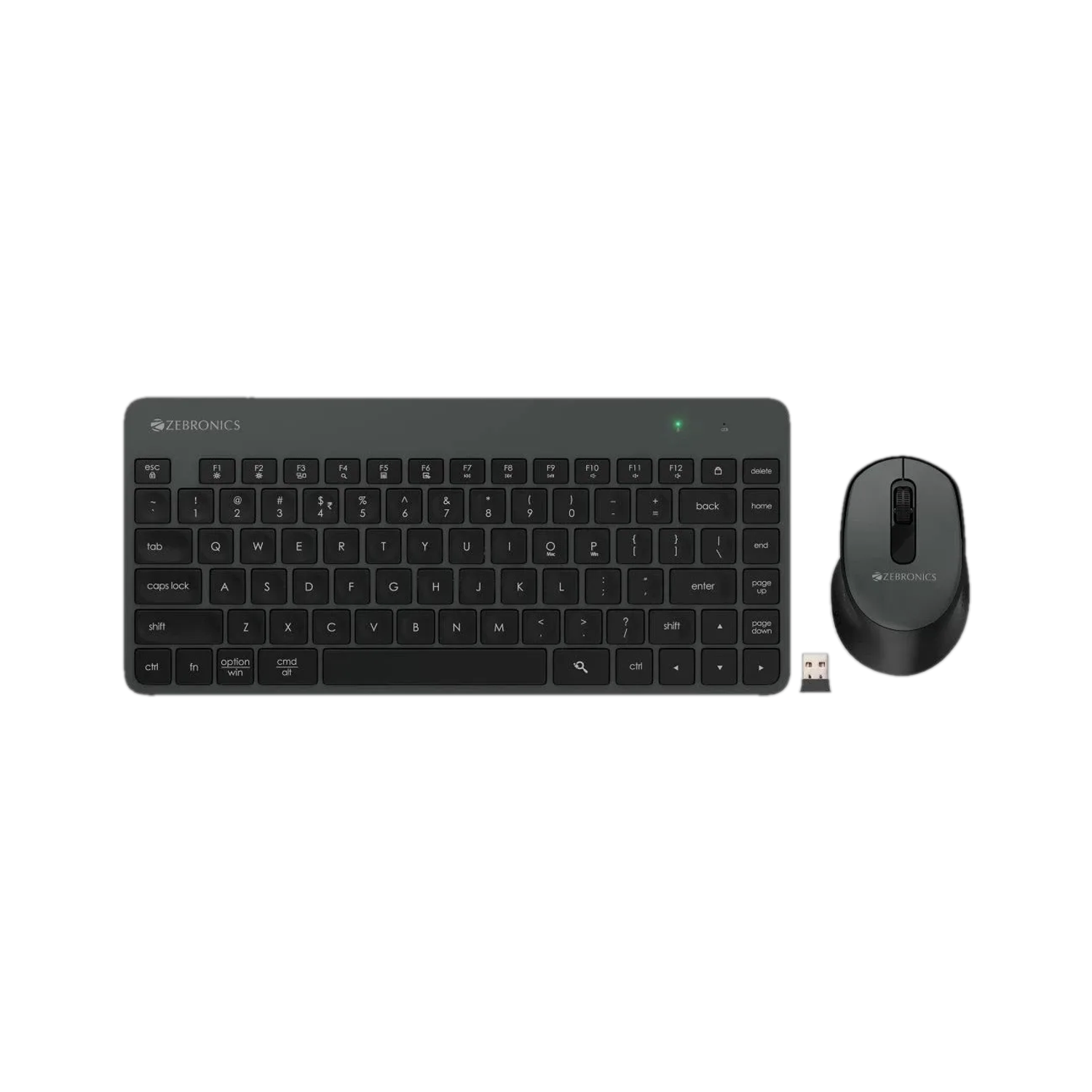 ZEBRONICS Companion 201 Wireless Keyboard, 83 Keys, Black - Image 1
