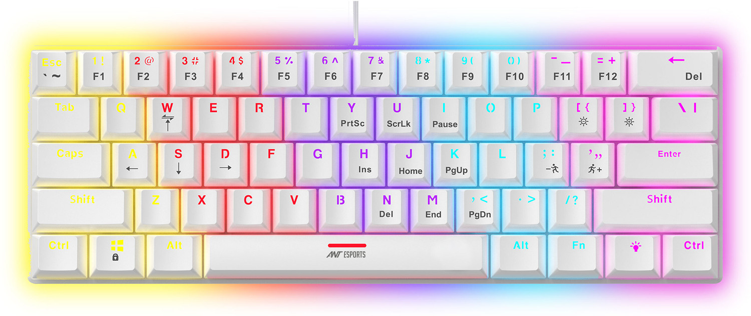Ant Esports MK1200 Red Mechanical Gaming Keyboard - Image 1
