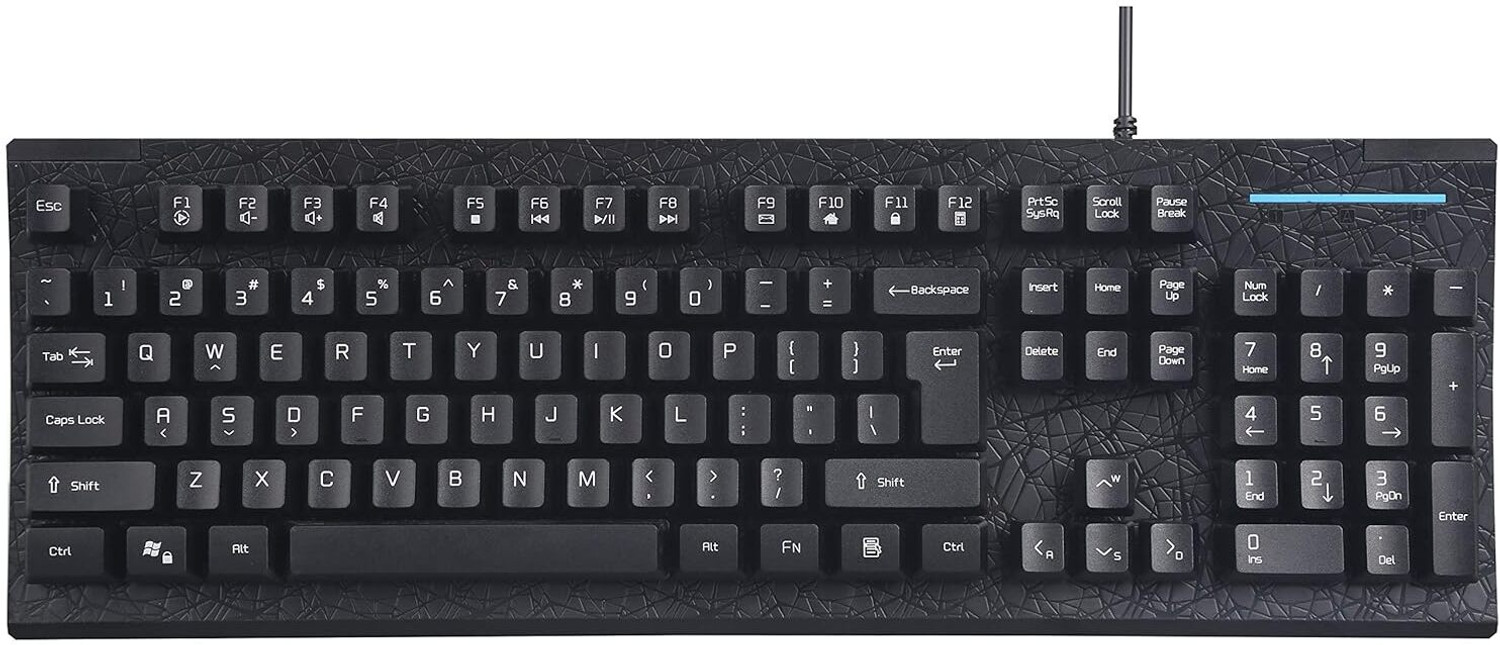 Image of Live Tech KB03 Wired USB Standard Gaming Keyboard Compatible with Desktop, Laptop, Mac (Black)