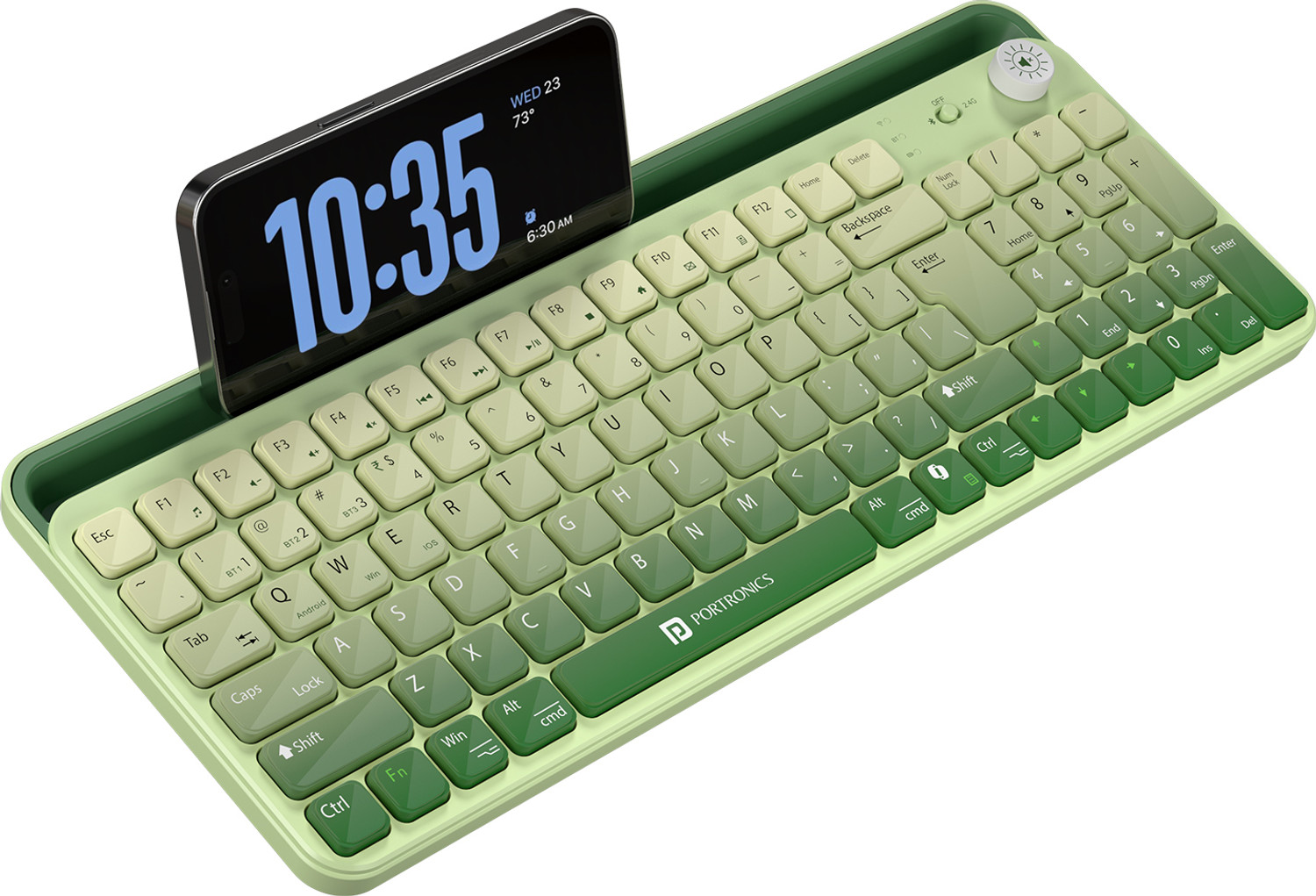 Image of FRONY D83 Hard key Mini Home Theater Keyboard: Touchpad Included Smart Connector Handheld Laptop Keyboard Compatible with Desktop, Laptop, Mac (Black)