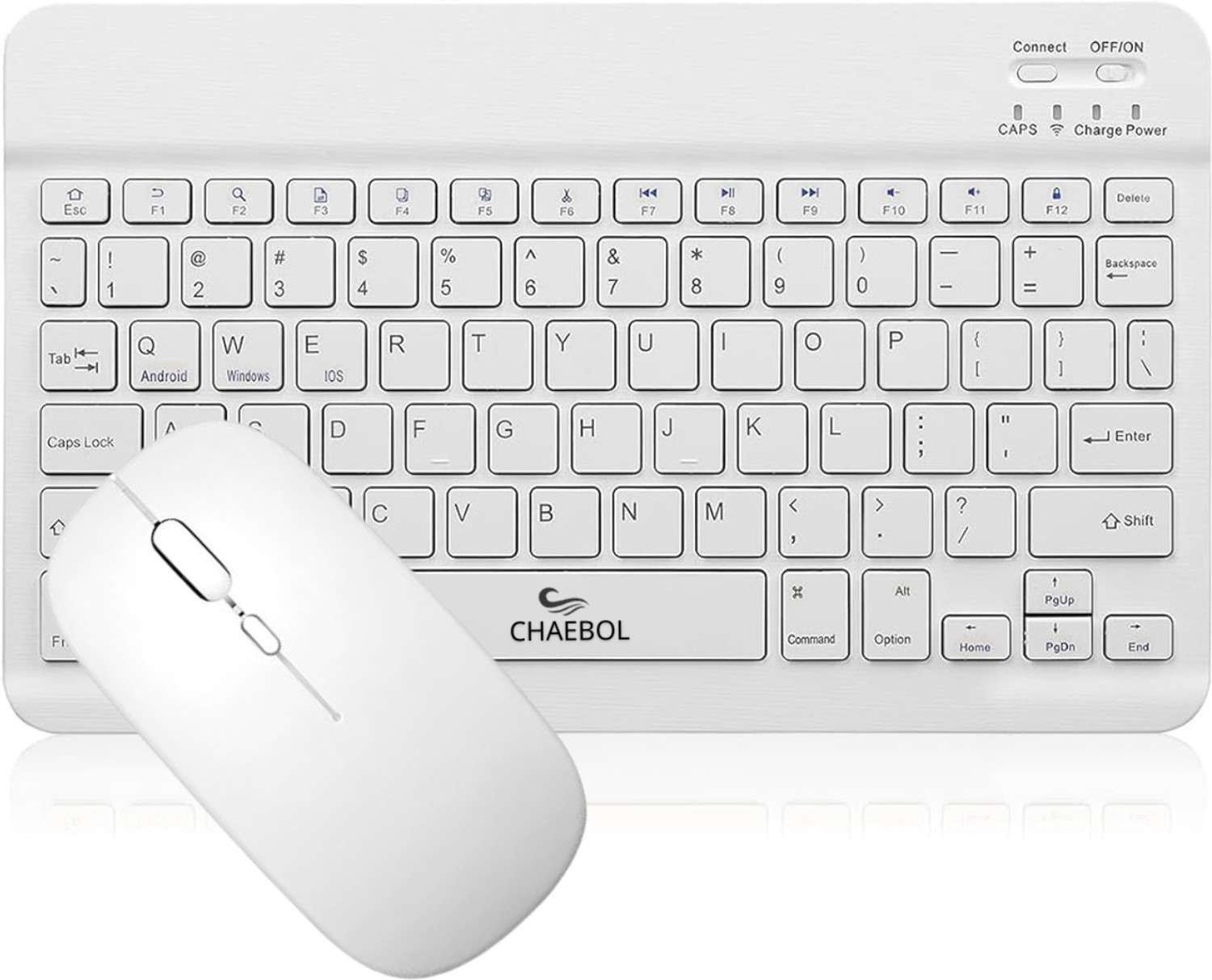 Image of Chaebol Wireless Keyboard and Mouse Combo, Rechargeable Battery, Bluetooth Bluetooth, Wireless Laptop-size Laptop Keyboard Compatible with Tablet, Desktop, iPad, Laptop (Dark Green)