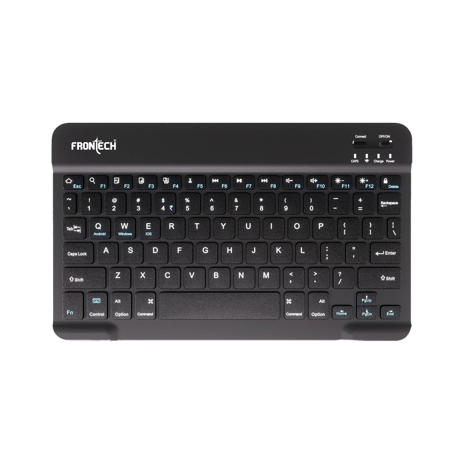 Image of FRONY D83 Hard key Mini Home Theater Keyboard: Touchpad Included Smart Connector Handheld Laptop Keyboard Compatible with Desktop, Laptop, Mac (Black)