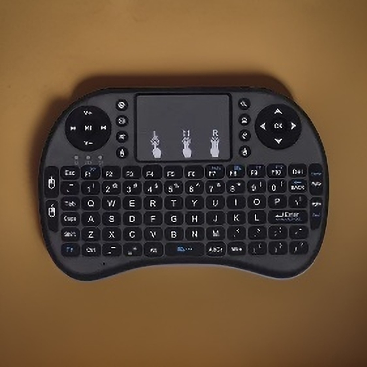 Image of FRONY N40 Hard key Mini Home Theater Keyboard: Touchpad Included Smart Connector Handheld Laptop Keyboard Compatible with Desktop, Laptop, Mac (Black)