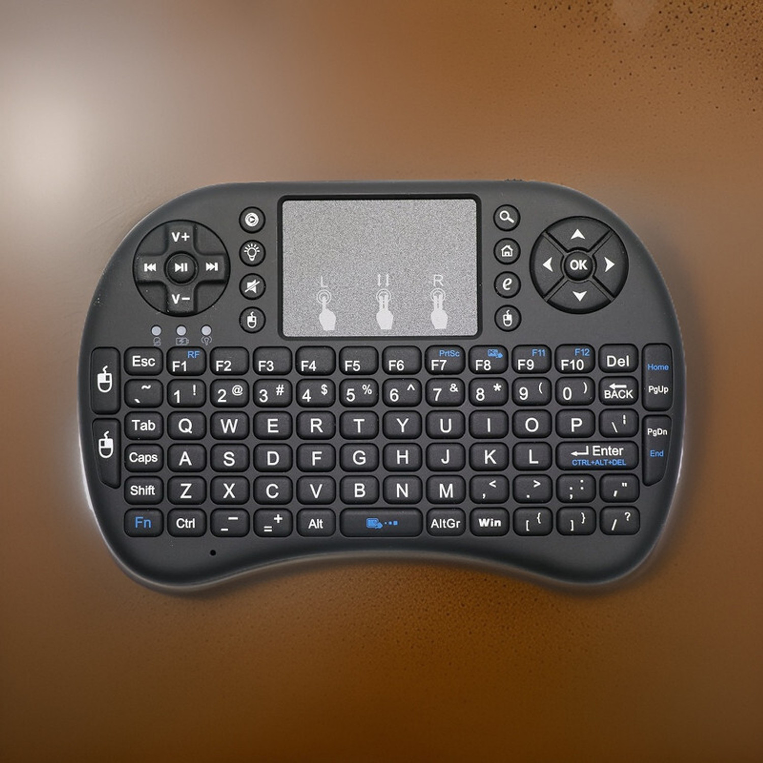 Image of FRONY S83 Hard key Mini Home Theater Keyboard: Touchpad Included Smart Connector Handheld Laptop Keyboard Compatible with Desktop, Laptop, Mac (Black)