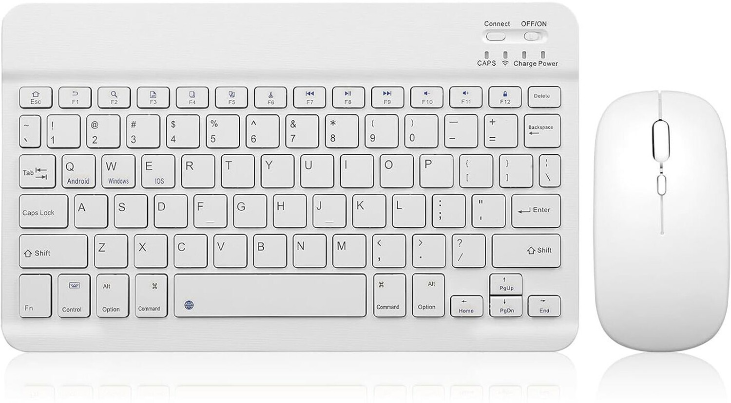 Image of Chaebol Wireless Keyboard and Mouse Combo, Rechargeable Battery, Bluetooth Bluetooth, Wireless Laptop-size Laptop Keyboard Compatible with Tablet, Desktop, iPad, Laptop (Dark Green)