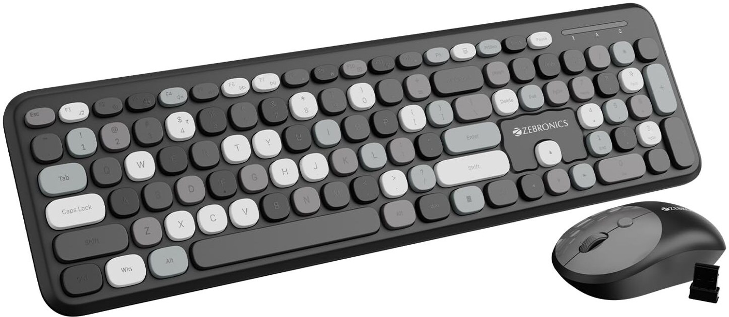 ZEBRONICS Companion 302 2.4GHz Wireless Keyboard & Mouse Combo - Image 1