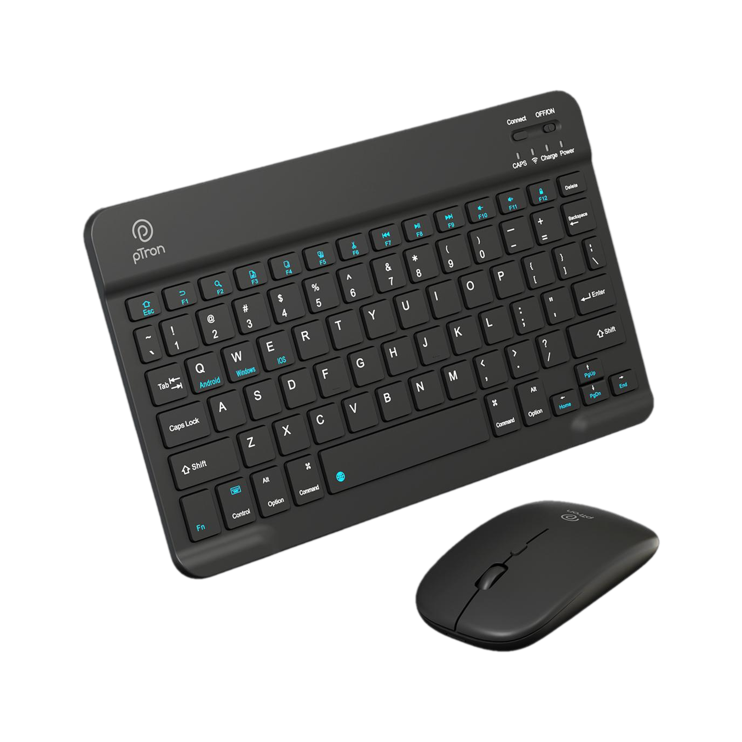 Image of Chaebol Wireless Keyboard and Mouse Combo, Rechargeable Battery, Bluetooth Bluetooth, Wireless Laptop-size Laptop Keyboard Compatible with Tablet, Desktop, iPad, Laptop (Dark Green)