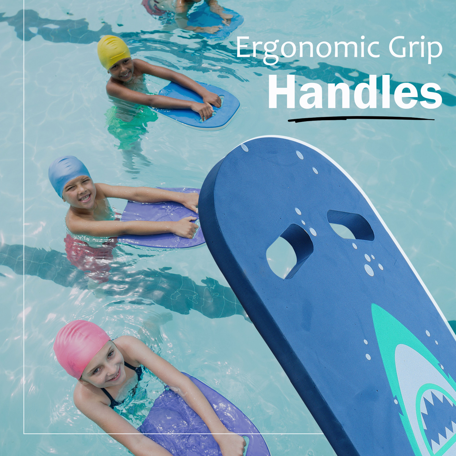 Image of Fitness Mantra Swimming Kick Board| Sports Swimming Float Pad| Beginners| Adults and Kids| Kickboard (Blue)