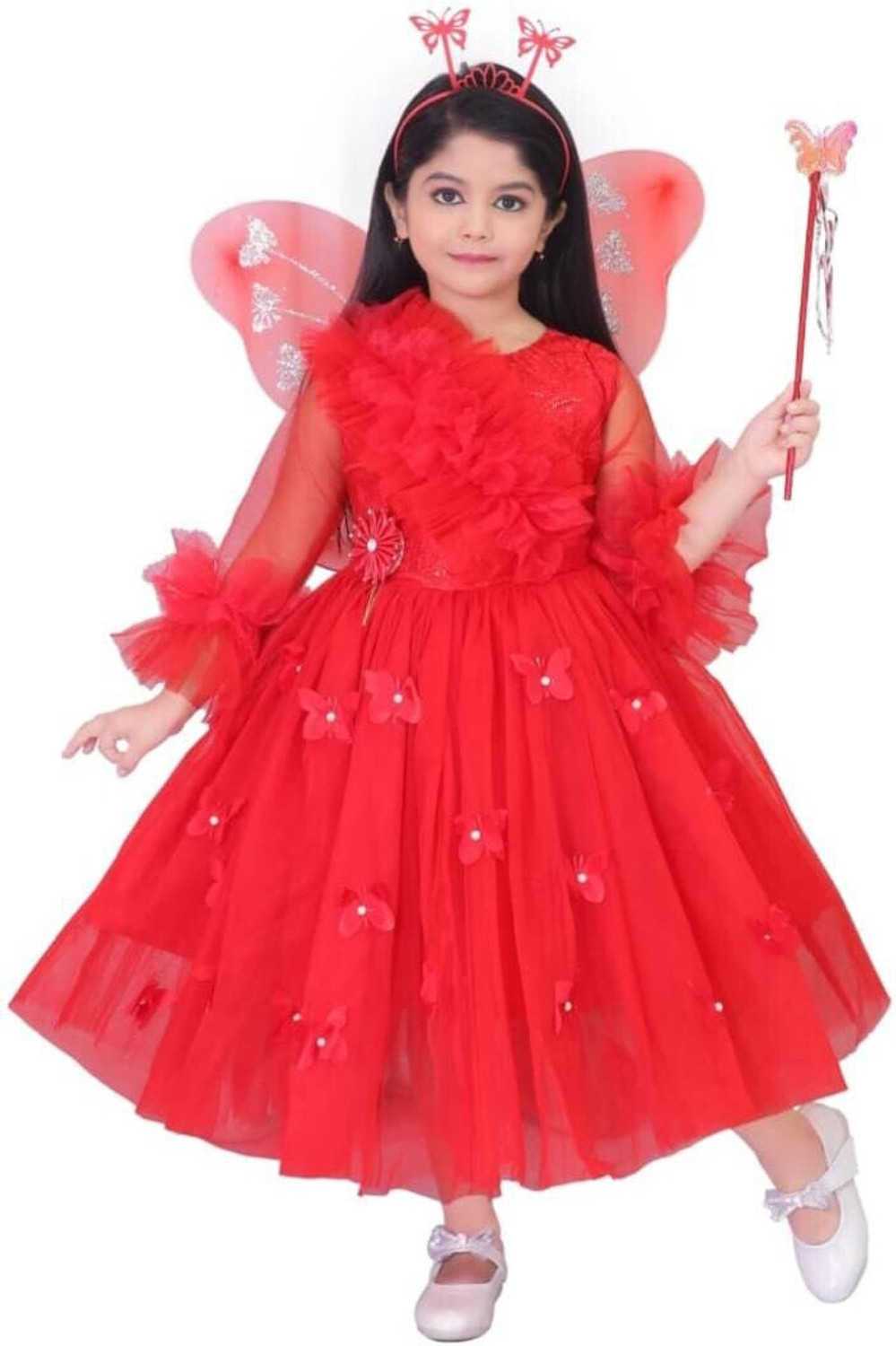 Image of KIDOSFANCYS TREND Bihu Assamese girl Saree State theme Fancy dress Kids Costume Wear