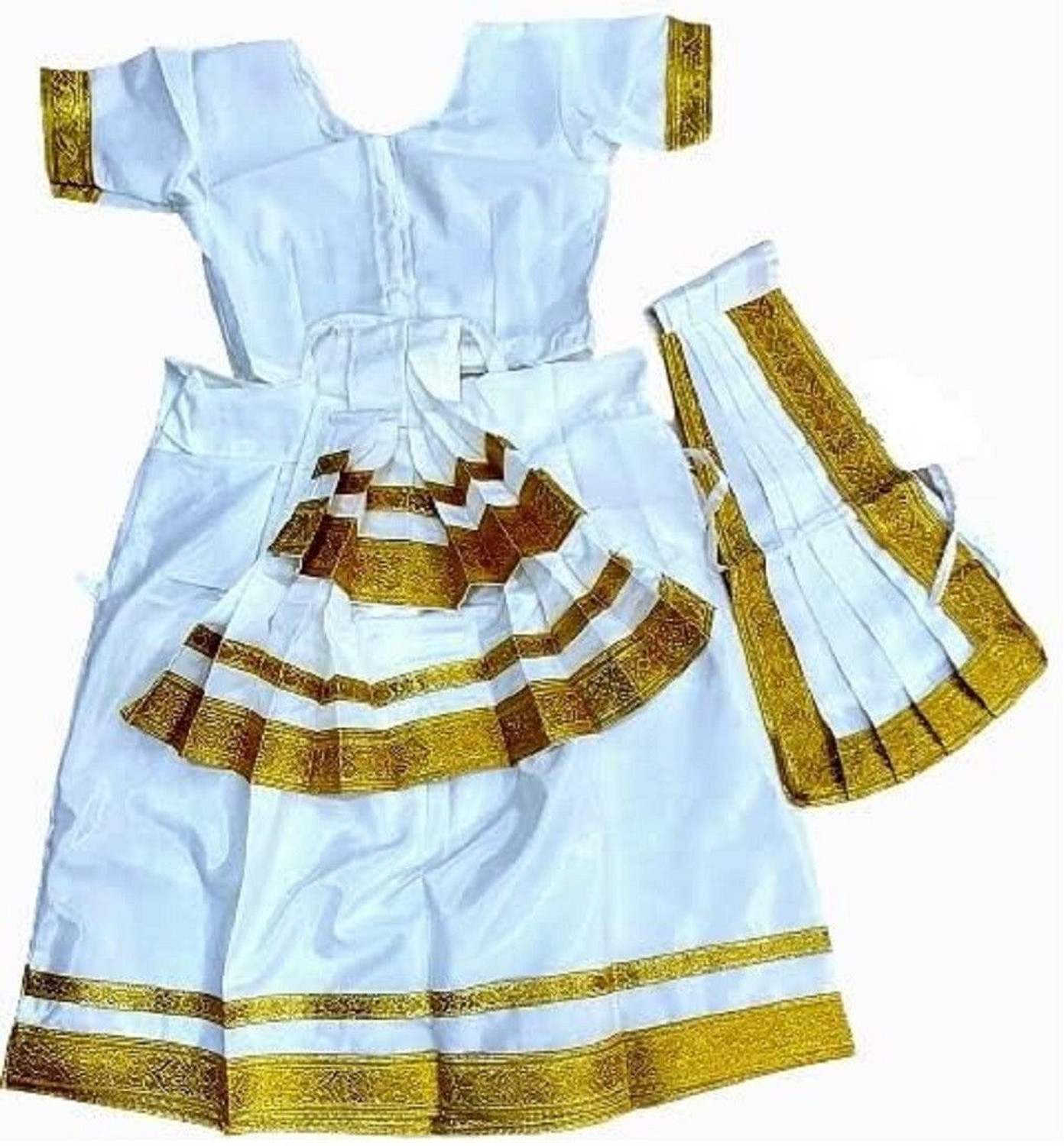 Image of KIDOSFANCYS TREND Bihu Assamese girl Saree State theme Fancy dress Kids Costume Wear