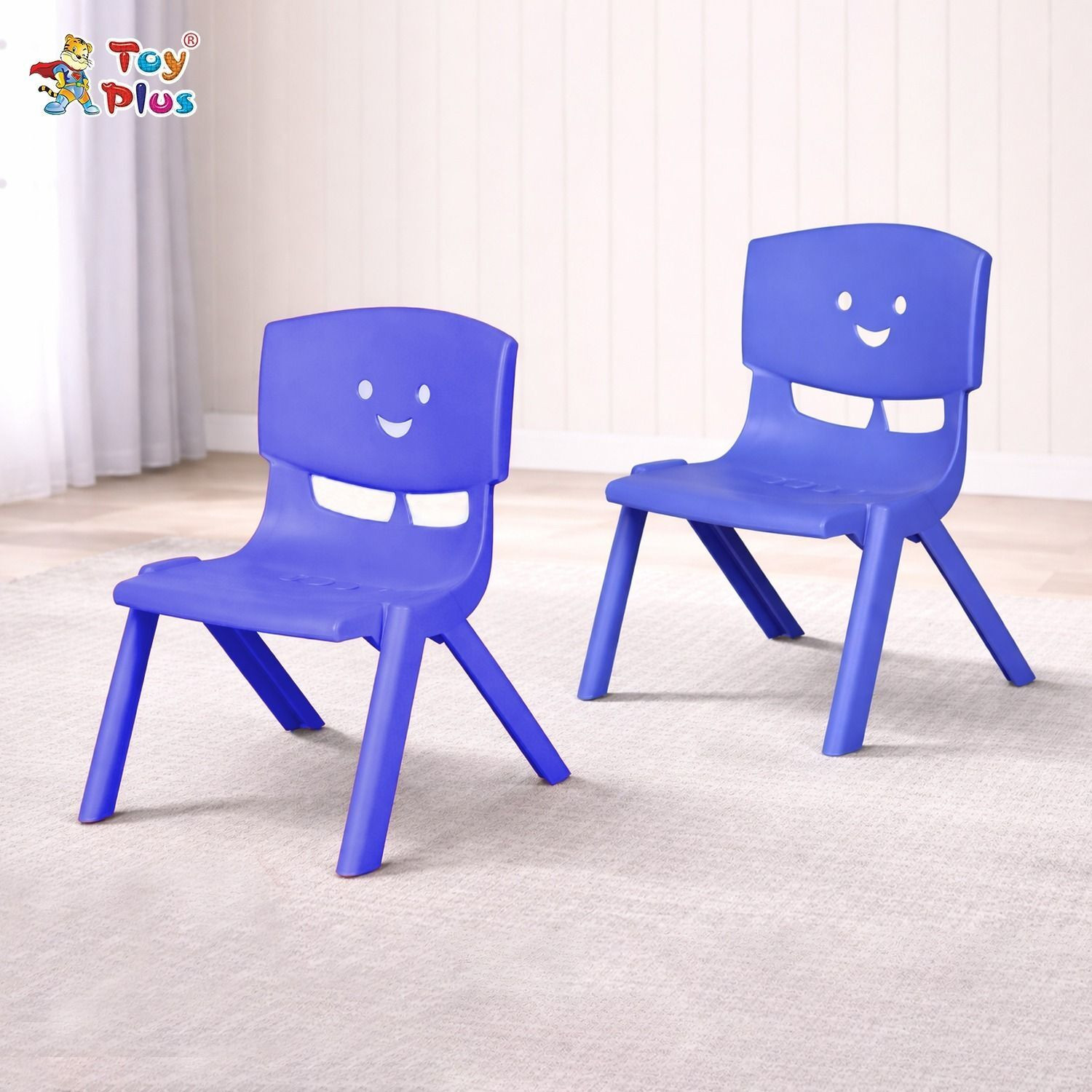 Image of BEERIDE Kids Study Table & Chair Metal Desk Chair (Finish Color - Red, Pre-assembled)