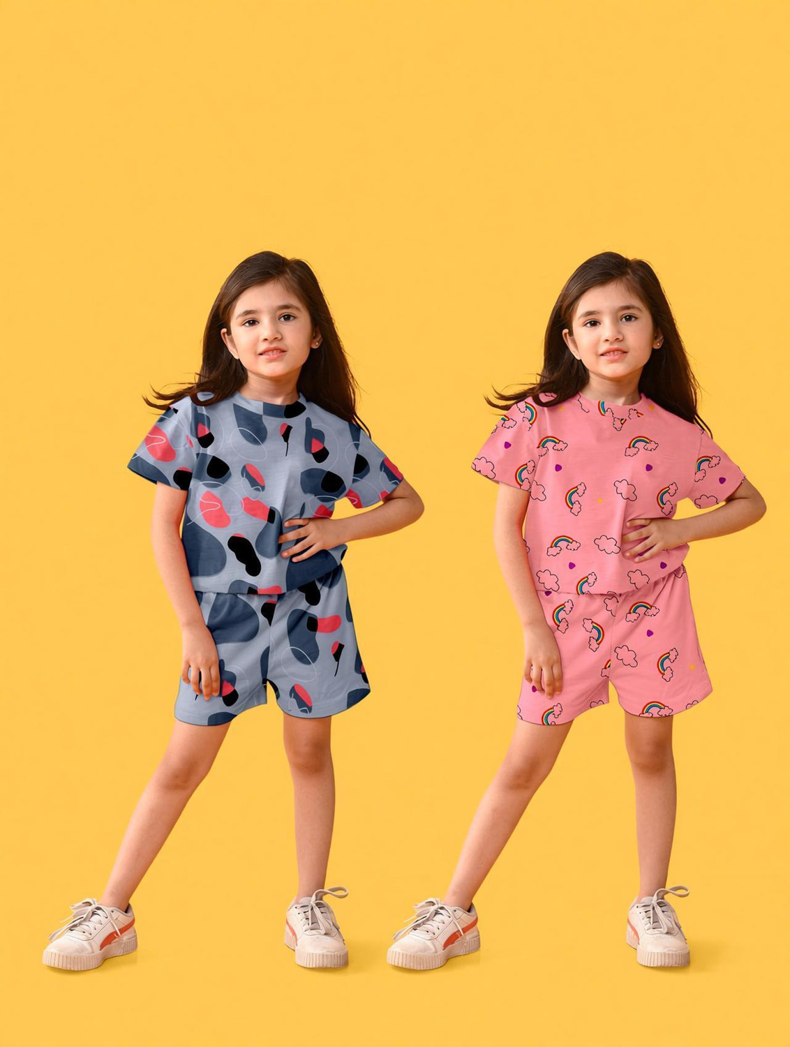 Image of Vasudha Fashion Hub Girls Casual Top Pant (BLACK)