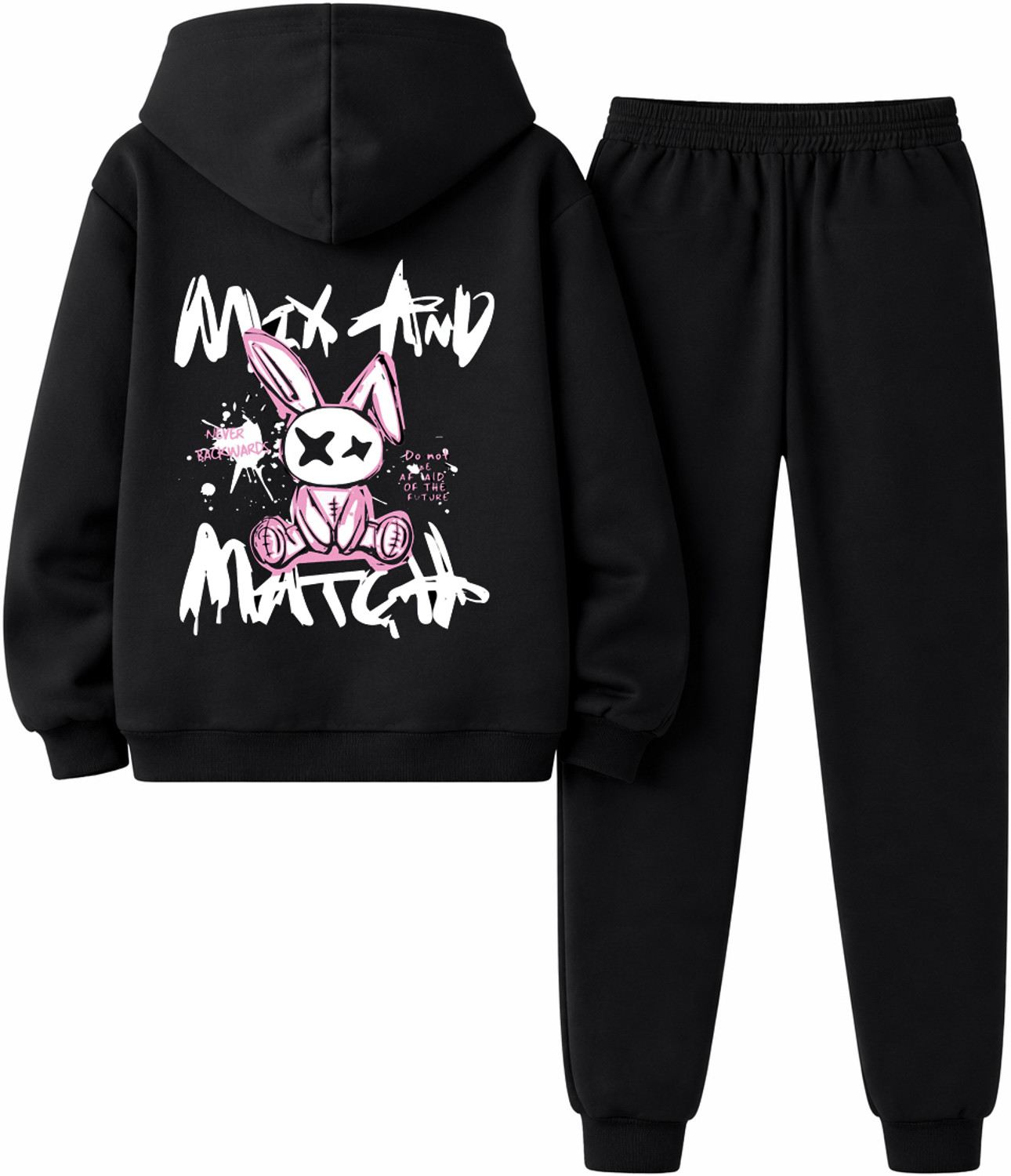 DELGAN Boys Casual Sweatshirt Pant (BLACK30) - Image 1