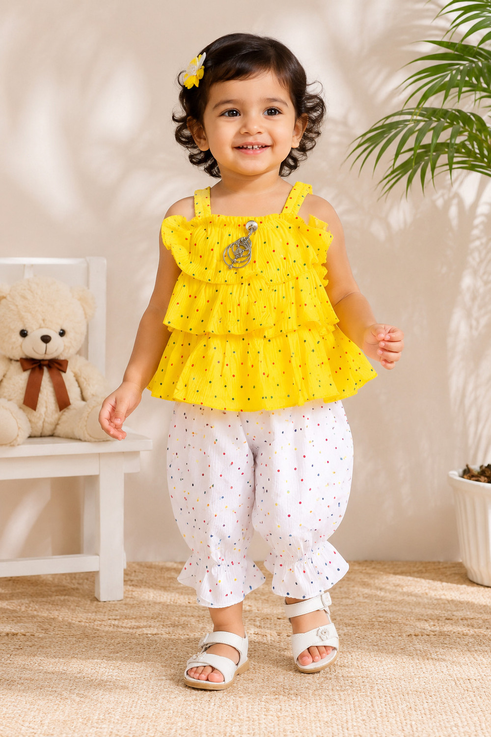 Image of DRITI Baby Girls Casual Top Skirt (PINK)