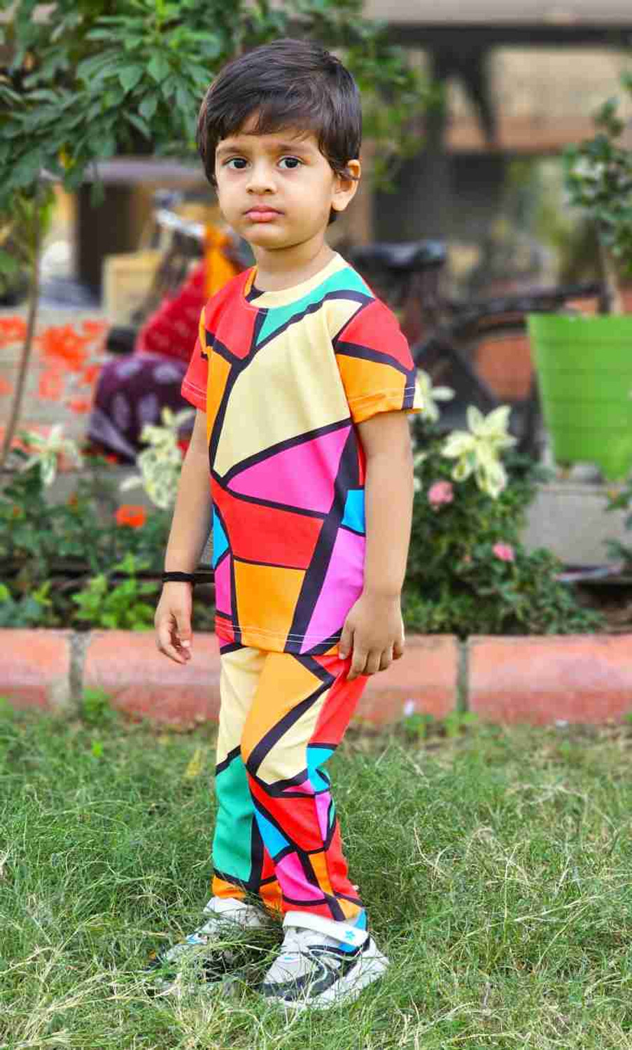 Image of Astylor Baby Boys & Baby Girls Casual T-shirt Trouser (Multicolor)