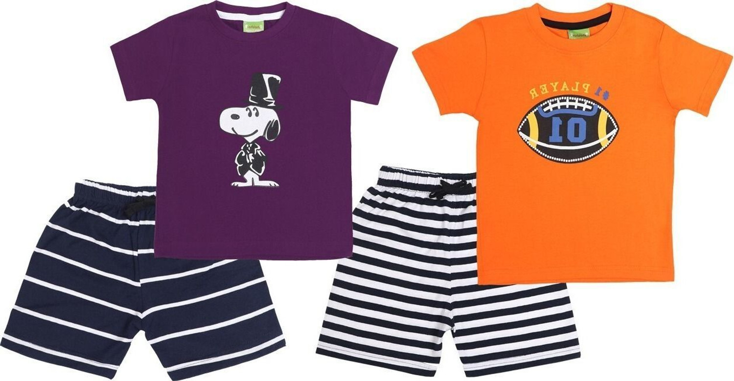 Image of ZADMUS Baby Boys Casual T-shirt Shorts (Brown)