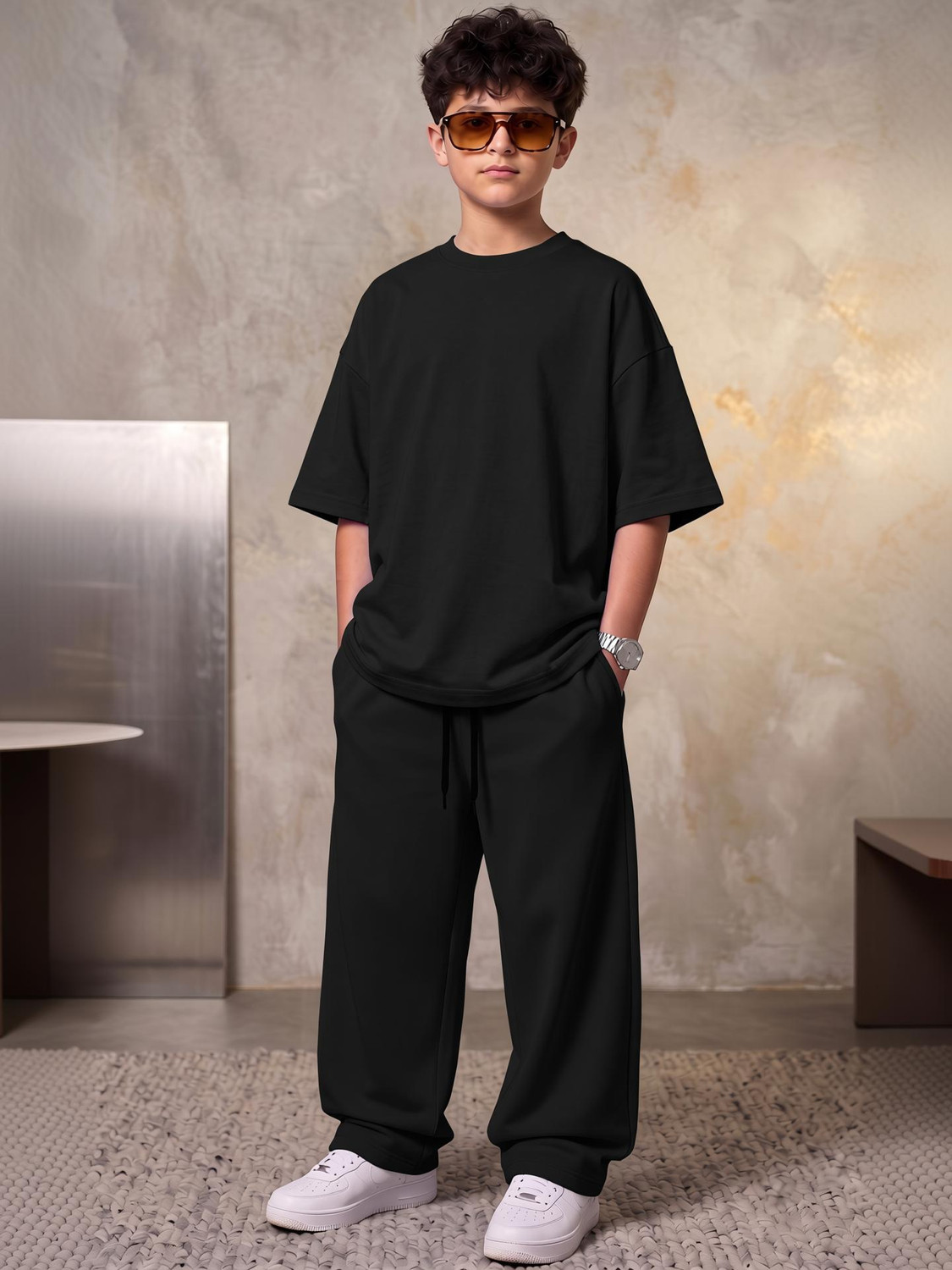 RPIRT Boys Casual T-shirt Track Pants - Image 1