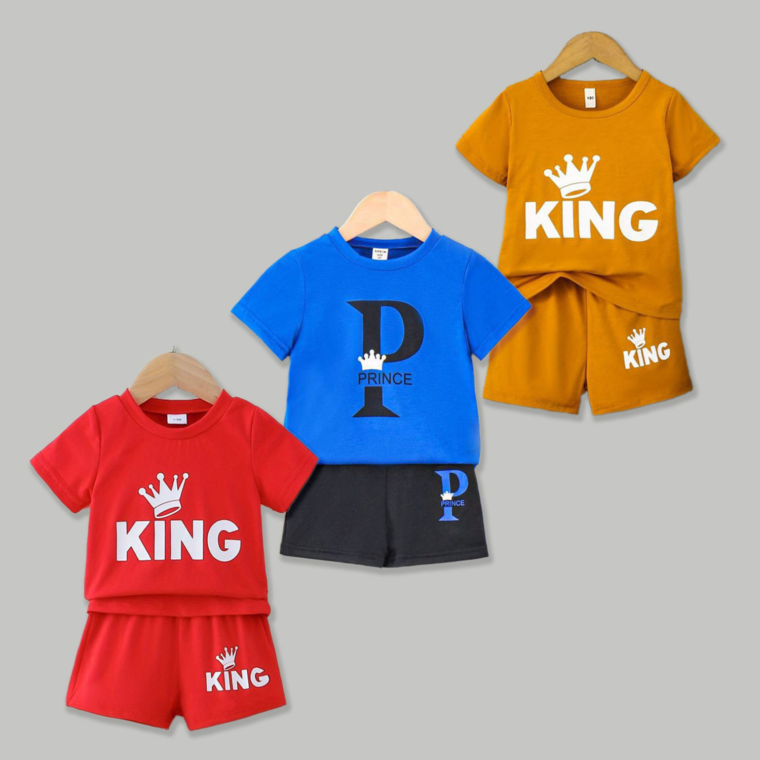 Image of MAHADEV SELECTION Baby Boys & Baby Girls Casual Top Shorts (Multicolor, Pack of 5)