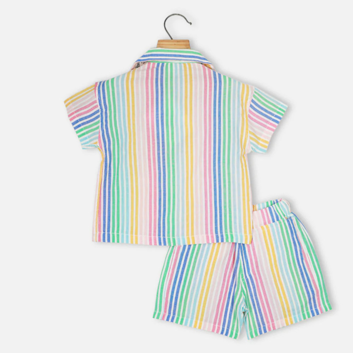 Image of Tiny Brezy Baby Boys & Baby Girls Party(Festive) Shirt Shorts (RIMZIM MULTY)