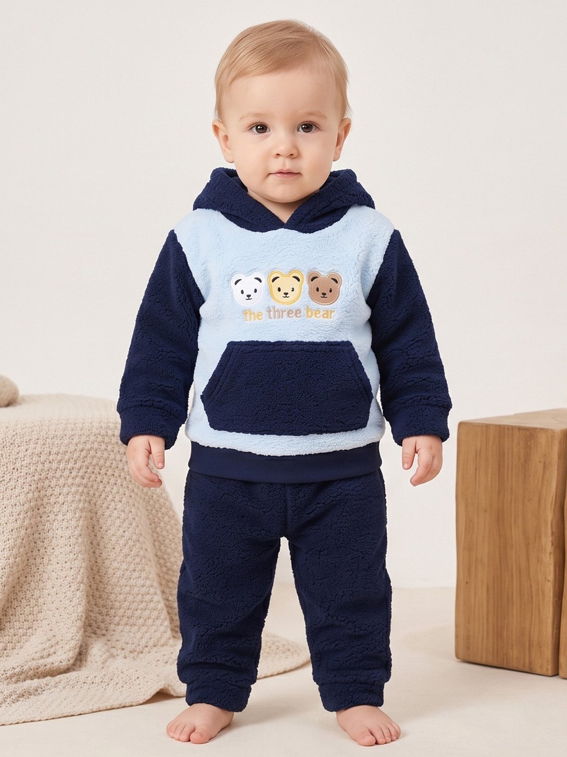 V-MART Baby Boys Blue T-Shirt Pyjama - Image 1