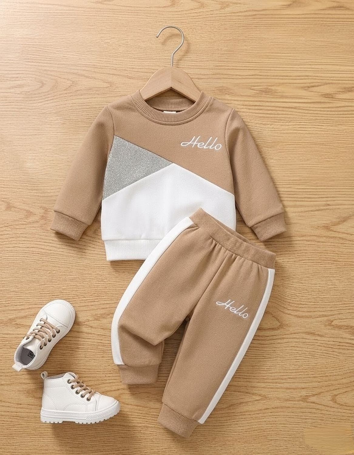 Image of lilcroft Baby Boys Casual Sweatshirt Track Pants (Multicolor, Pack of 1)
