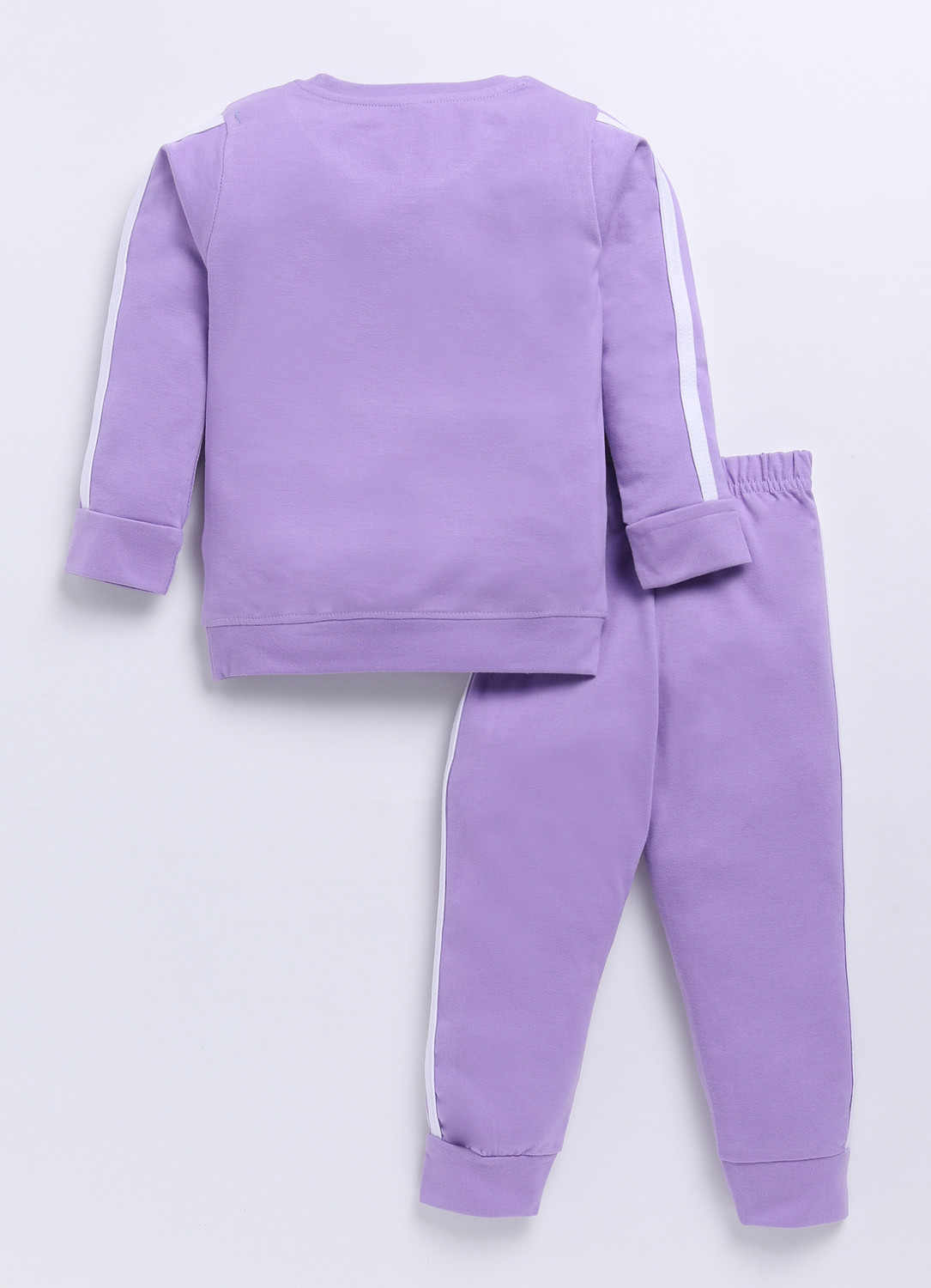 Image of carrydreams Boys & Girls Casual T-shirt Trouser (PURPLE)