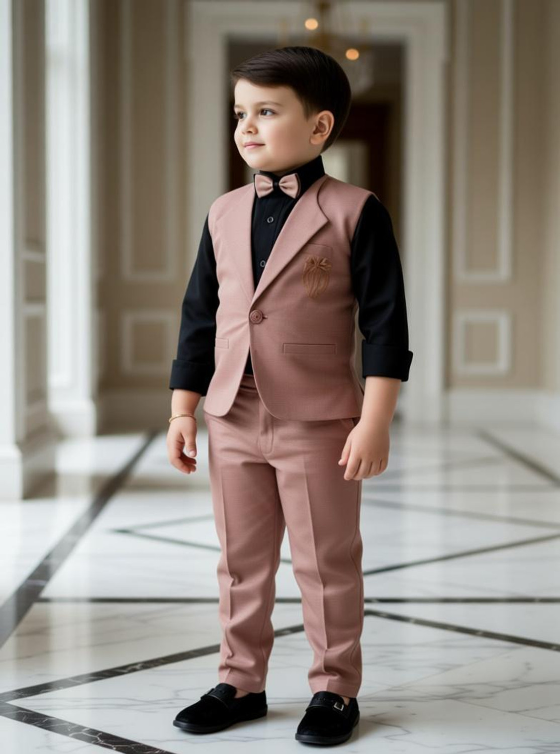 Go Berry Boys Cotton Blend Shirt, Waistcoat and Pant Set Price in India - Buy Go...