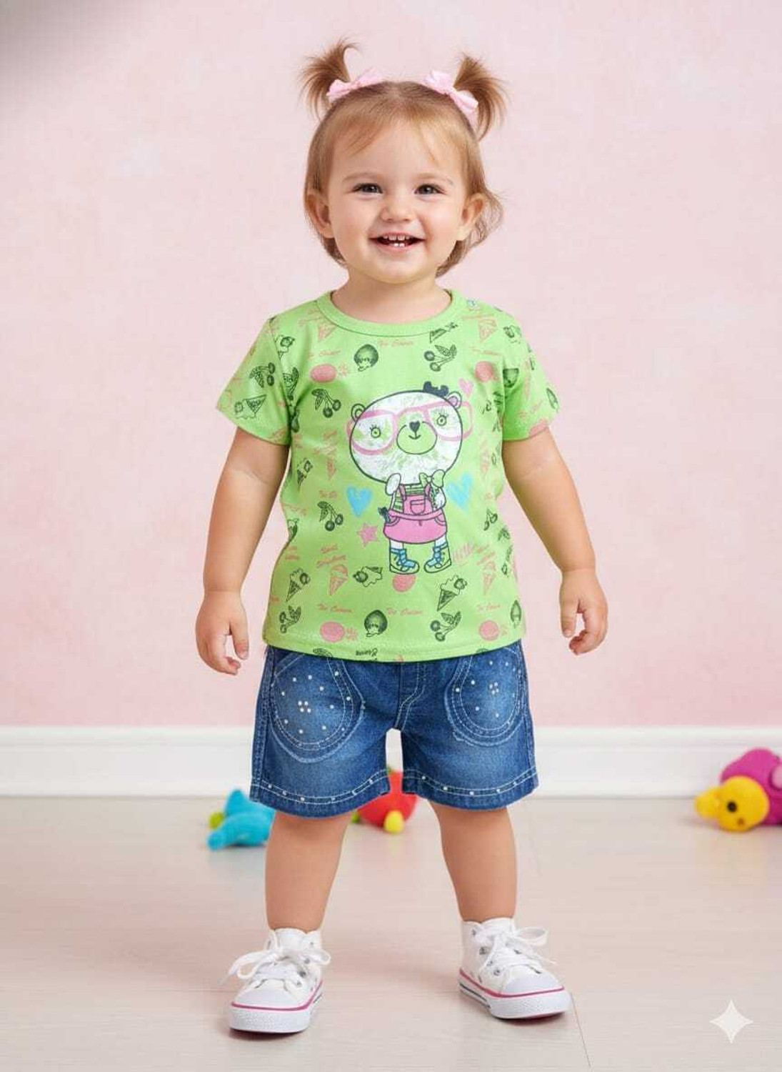 Image of RAHAMANSKSAFIUR Baby Girls Party(Festive) Top Jeans (WINE)