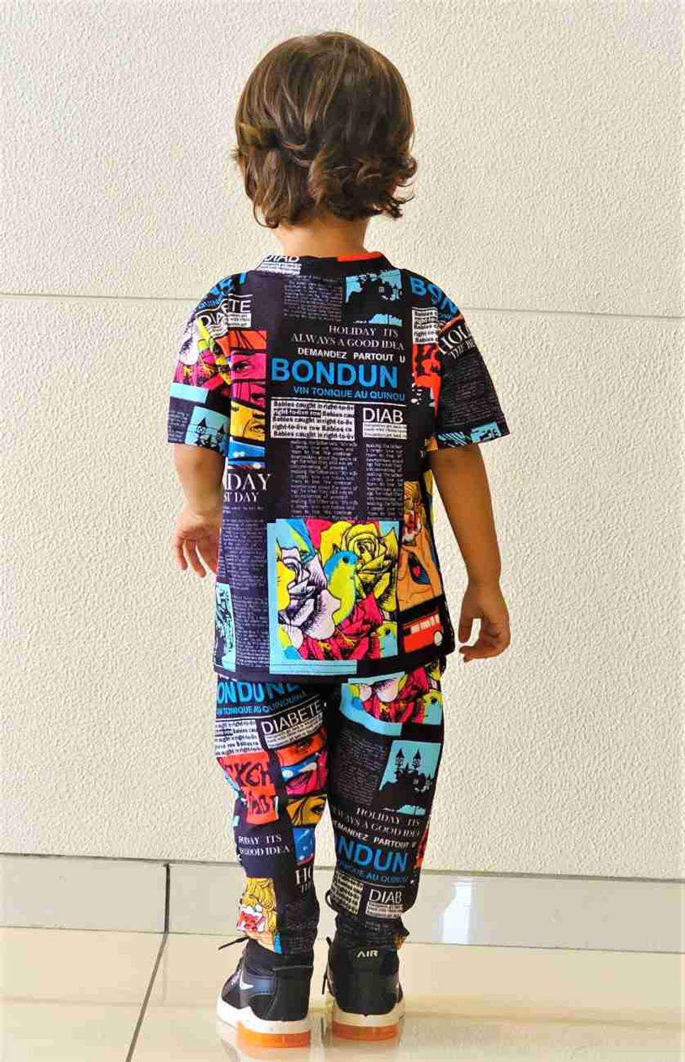Image of Astylor Baby Boys & Baby Girls Casual T-shirt Trouser (Multicolor)