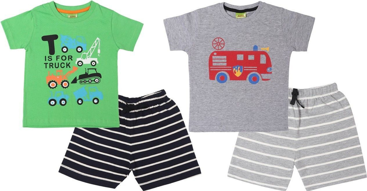 Image of KiddieKisses Baby Boys Casual T-shirt Shorts (MultiColour-2114)