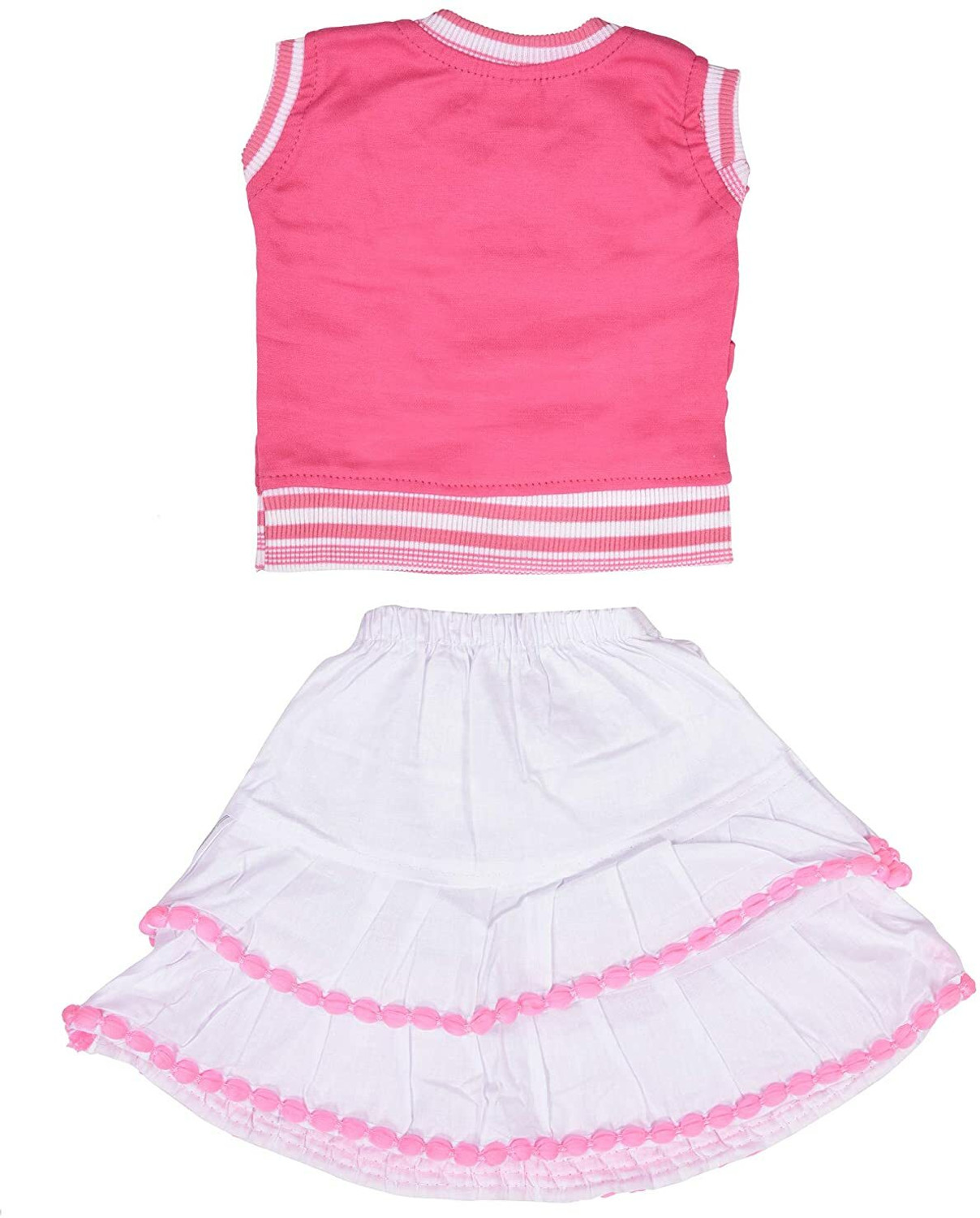 Image of vidyanjali Baby Girls Party(Festive) Top Skirt (PINK)