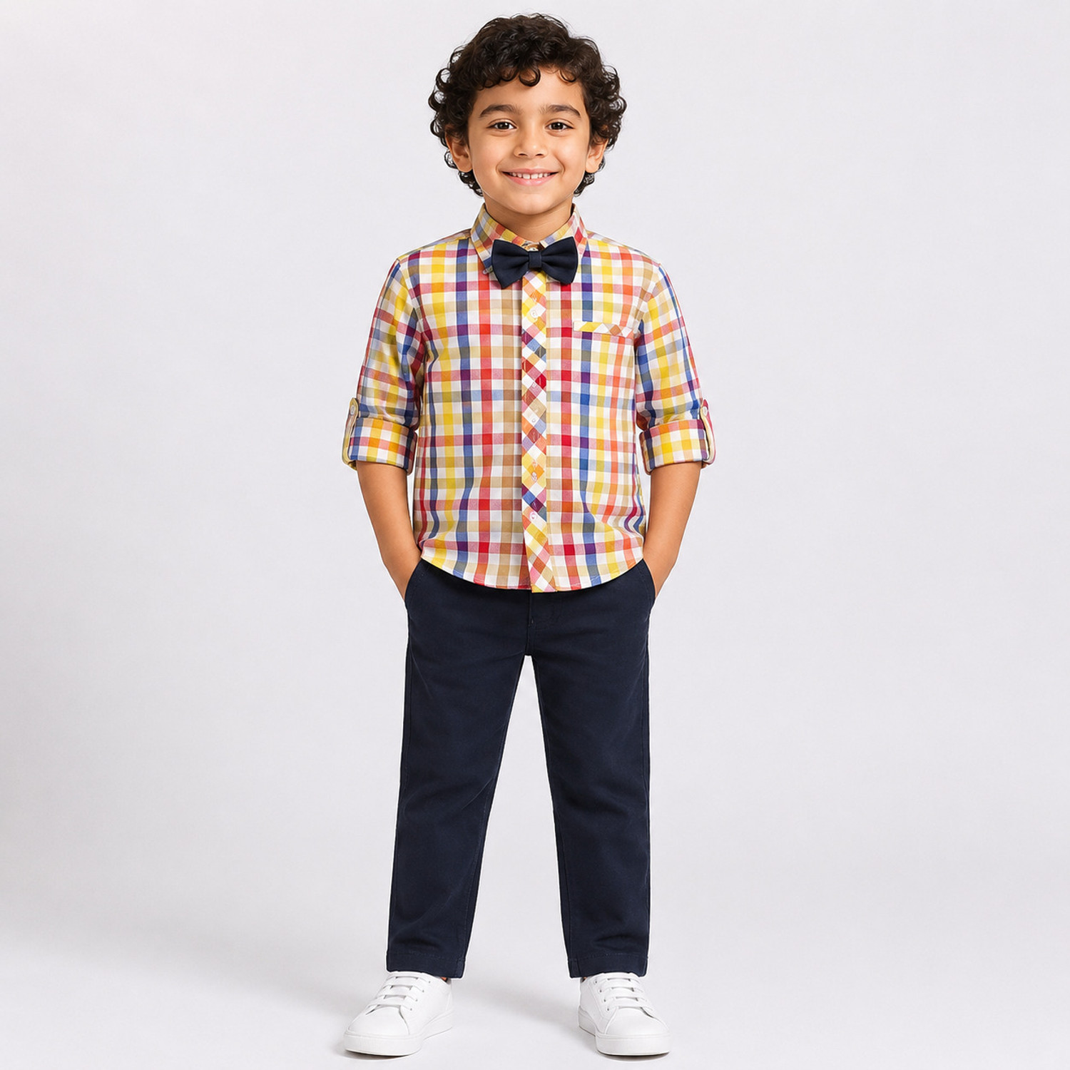 Image of Allkind Boys Casual Shirt Pant (Pink)