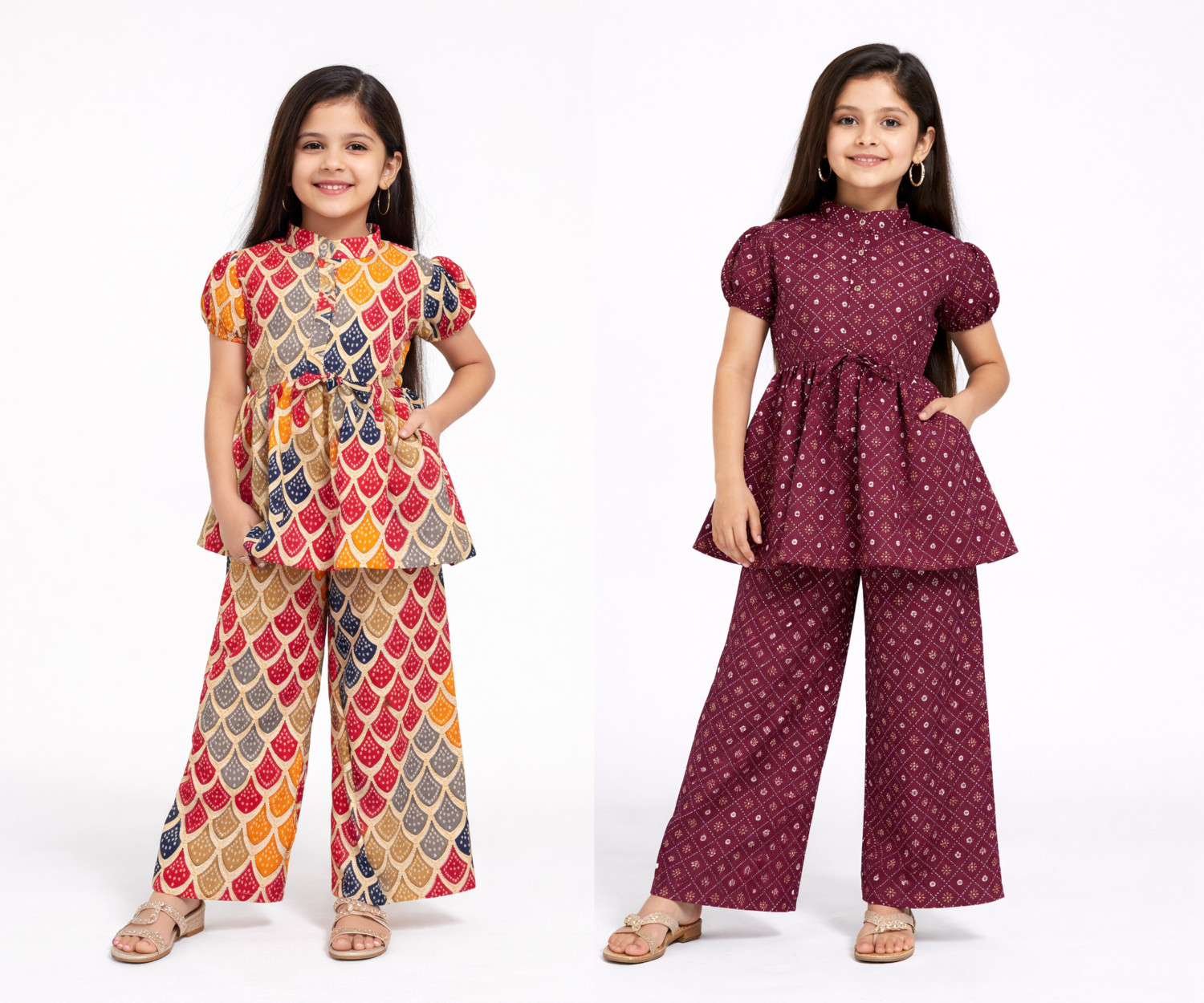 Image of Vasudha Fashion Hub Girls Casual Top Pant (BLACK)