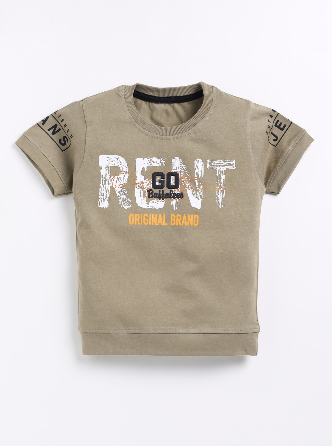 Image of ZADMUS Baby Boys Casual T-shirt Shorts (Brown)
