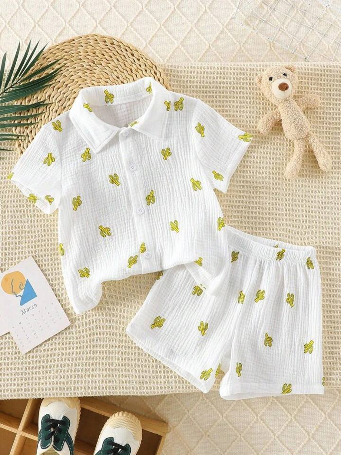 Image of Tiny Brezy Baby Boys & Baby Girls Party(Festive) Shirt Shorts (RIMZIM MULTY)