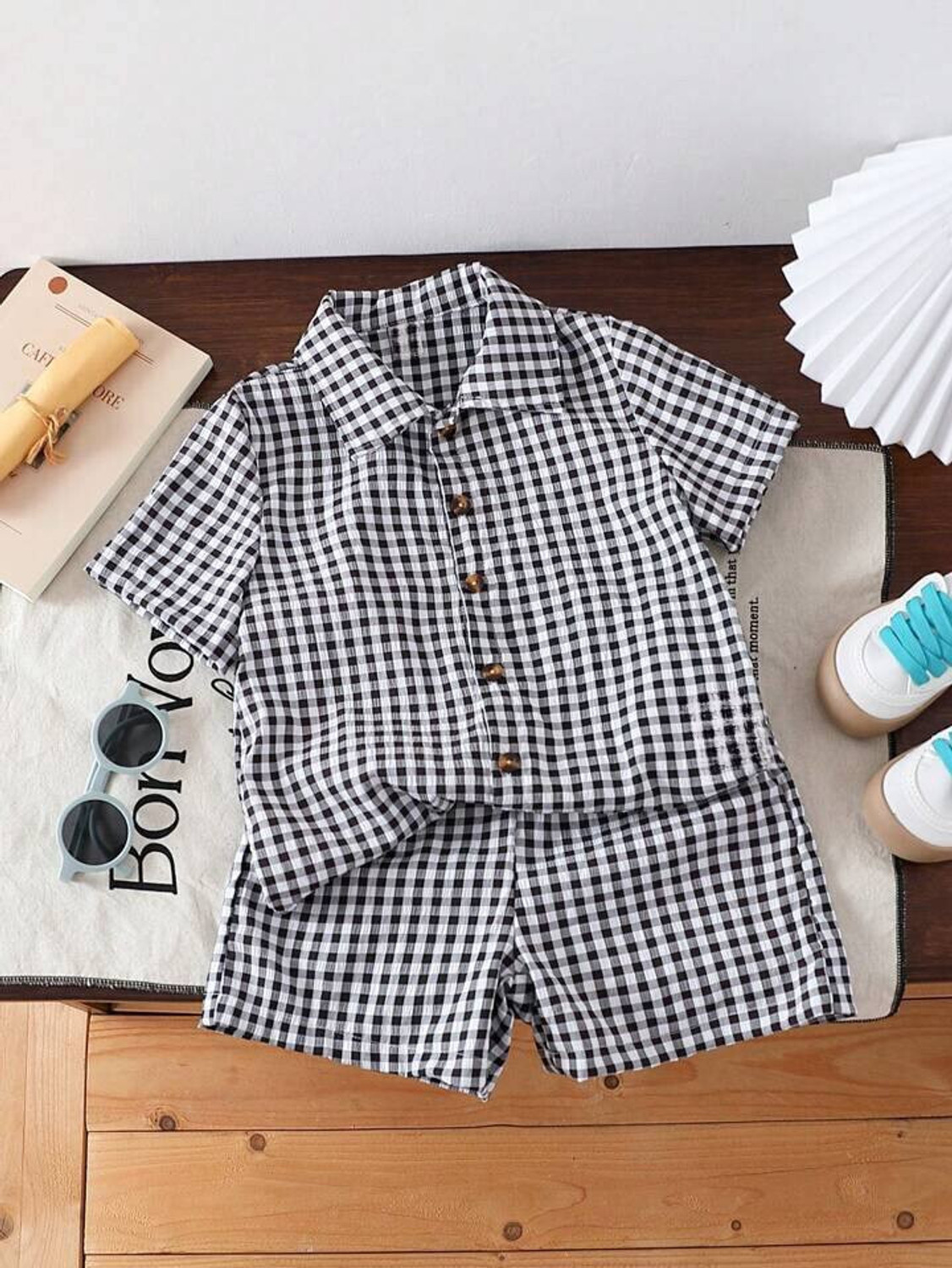 Image of Tiny Brezy Baby Boys & Baby Girls Party(Festive) Shirt Shorts (RIMZIM MULTY)