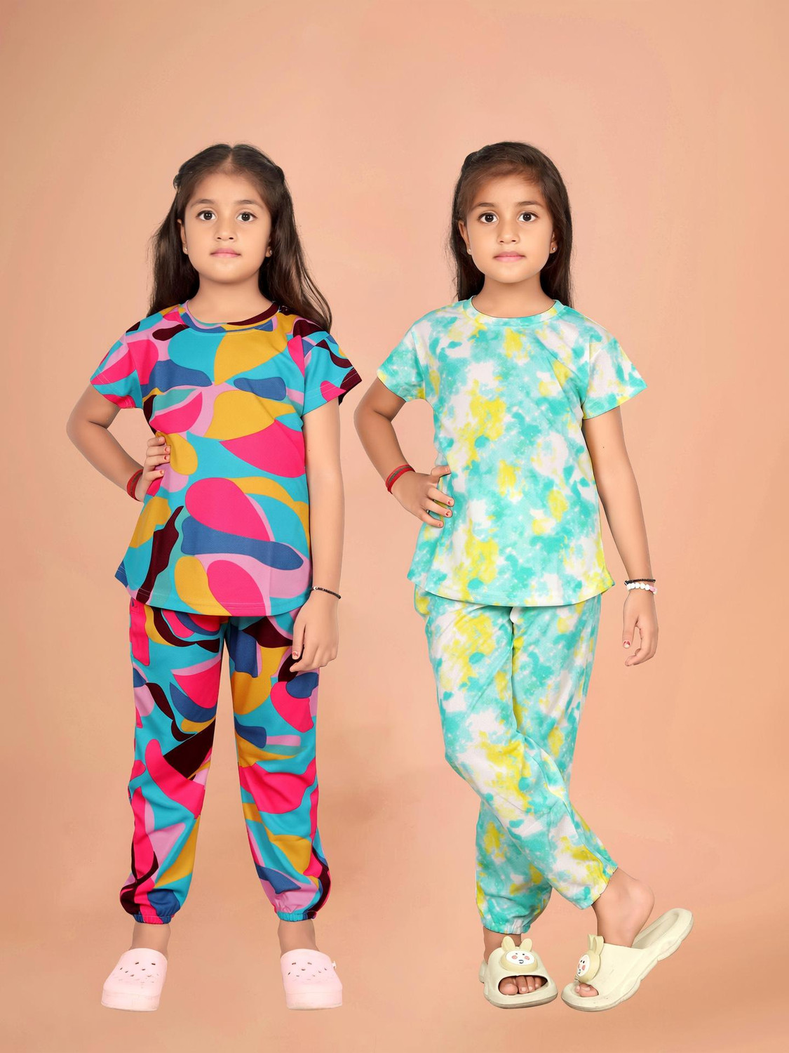 Image of Vasudha Fashion Hub Girls Casual Top Pant (BLACK)