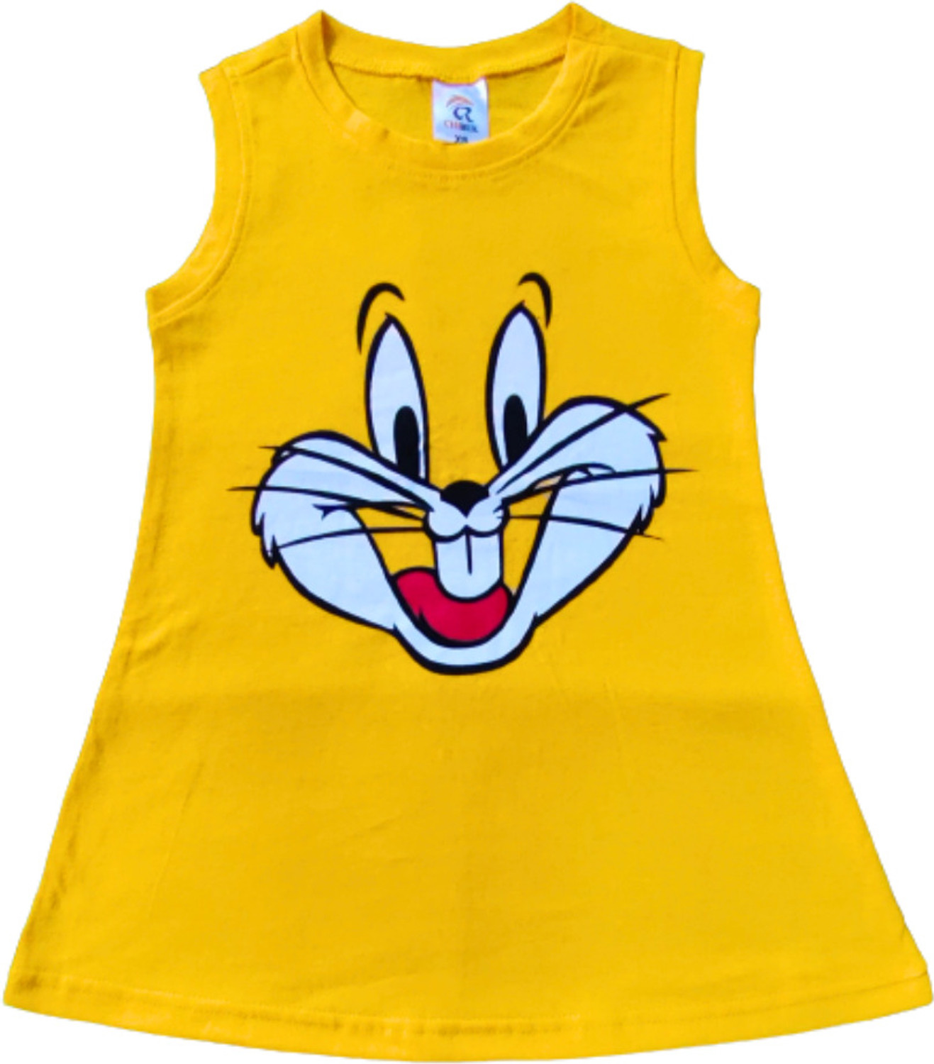 Image of CHIRUK Girls Midi /Knee Length Casual Dress (Multicolor, Sleeveless)