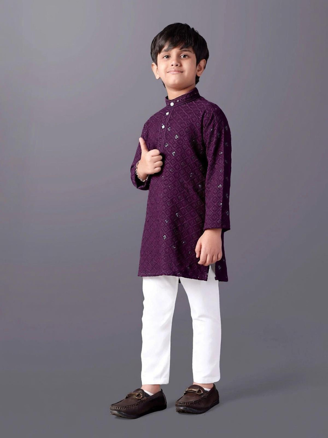 Image of Akshita trading Boys Festive & Party, Wedding Blazer and Pant Set (Dark Blue Pack of 1)
