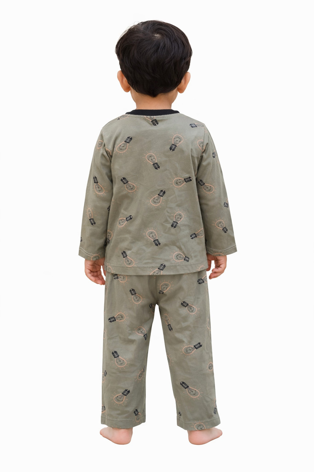 Image of 3BROS Baby Boys & Baby Girls Printed Cotton Kids Nightwear (Multicolor Pack of 1)