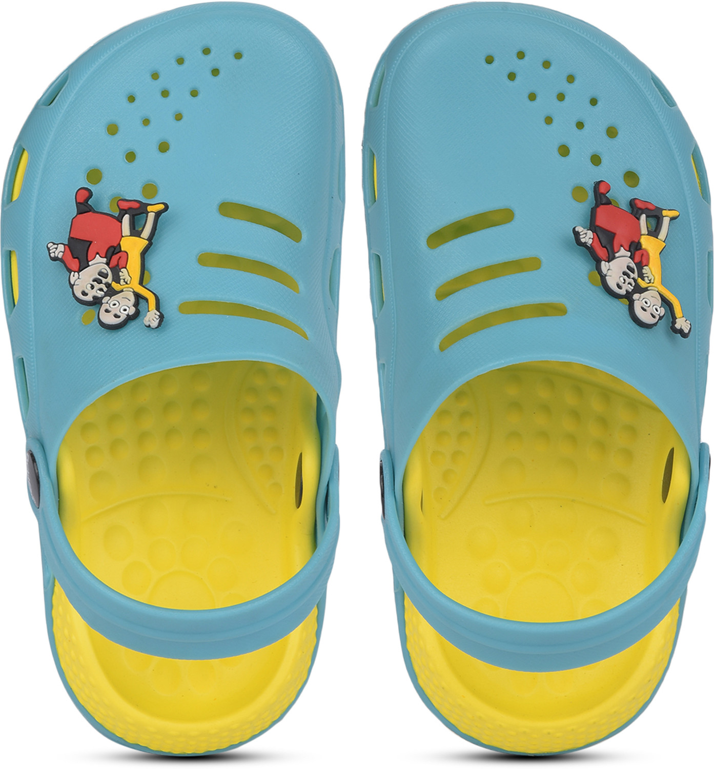 Image of Action Plus Motu Patlu Slip-on Clogs For Boys & Girls (Blue , 6-7 Years)