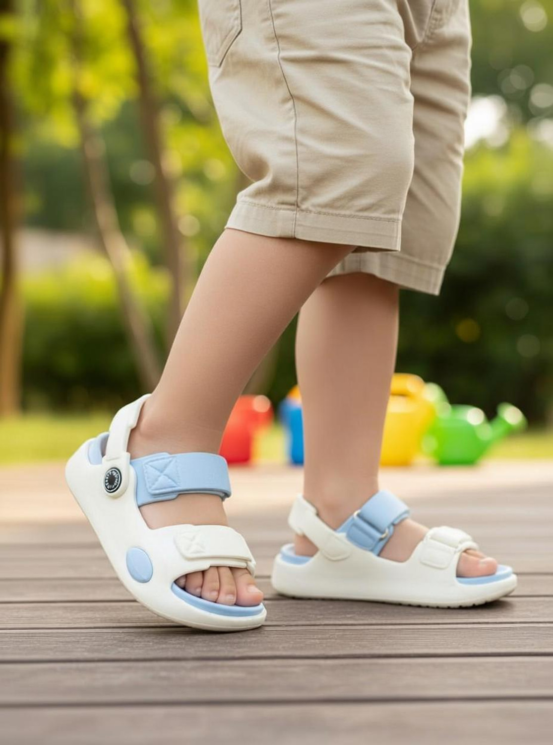 Image of Rizona Goofy Sling Back Clogs For Boys & Girls (Dark Green , 2-2.5 Years)