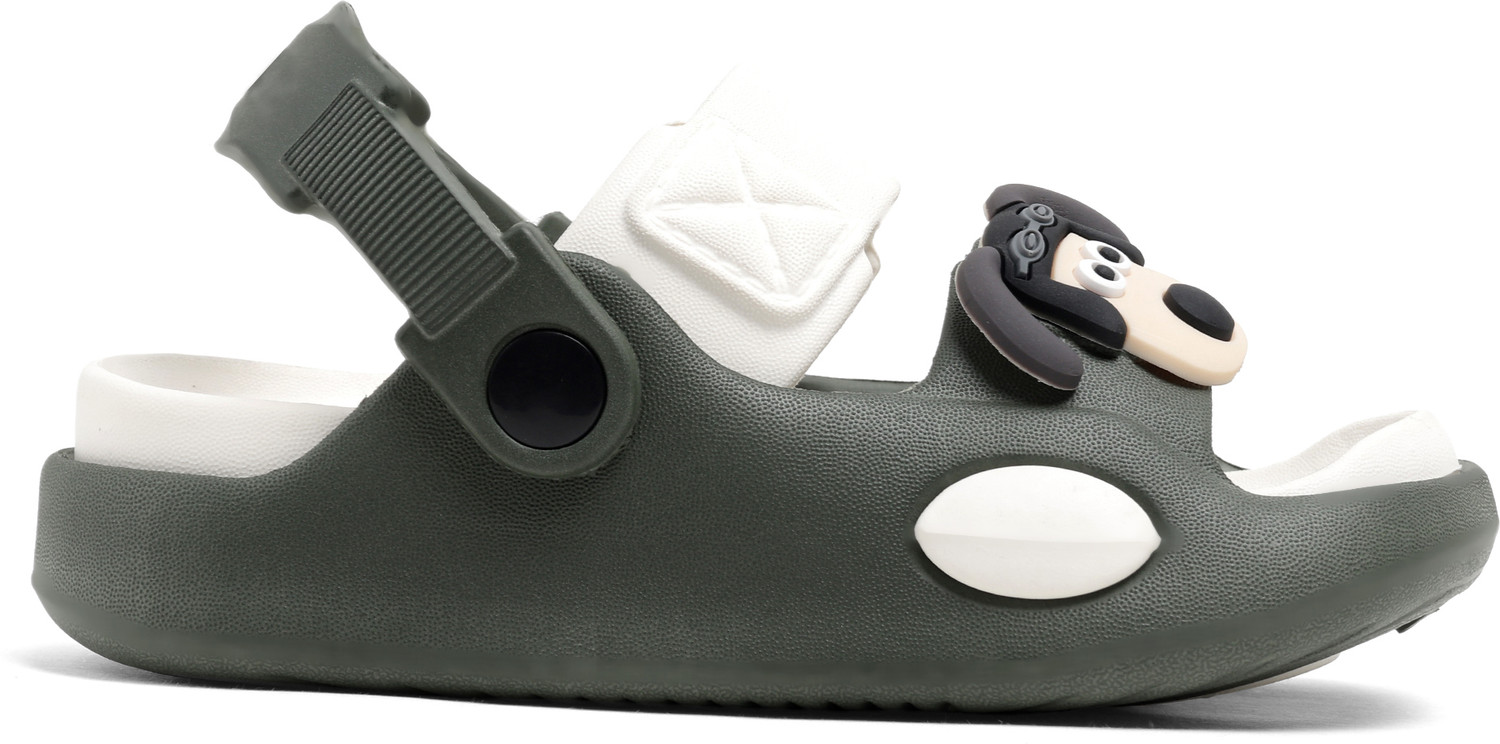 Image of Rizona Goofy Sling Back Clogs For Boys & Girls (Dark Green , 2-2.5 Years)
