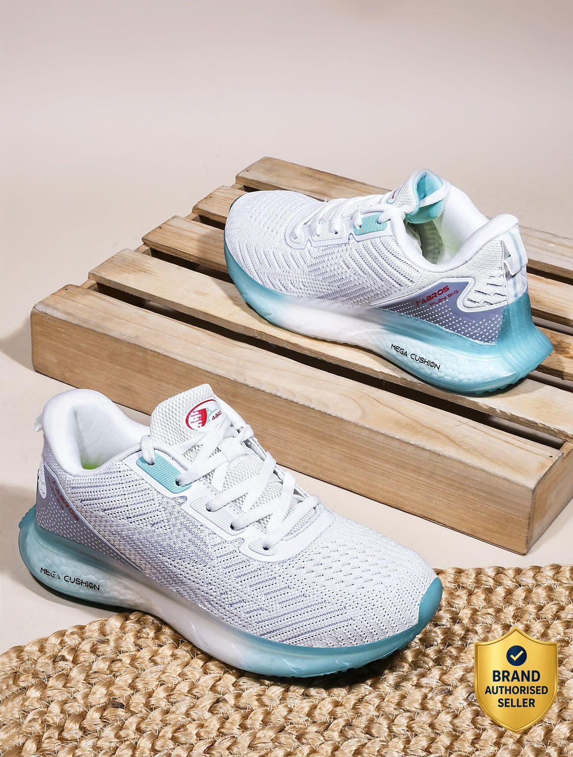 Abros PEARSON Boys White Lace Running Shoes - Image 5