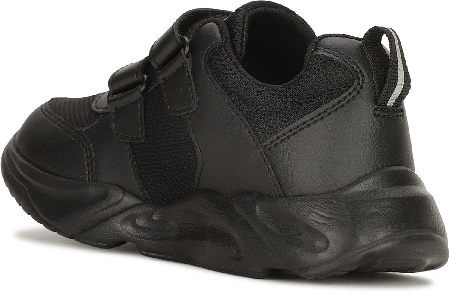 Image of Bata Velcro Oxford Shoes For Boys & Girls (Black, 13-14 Years)