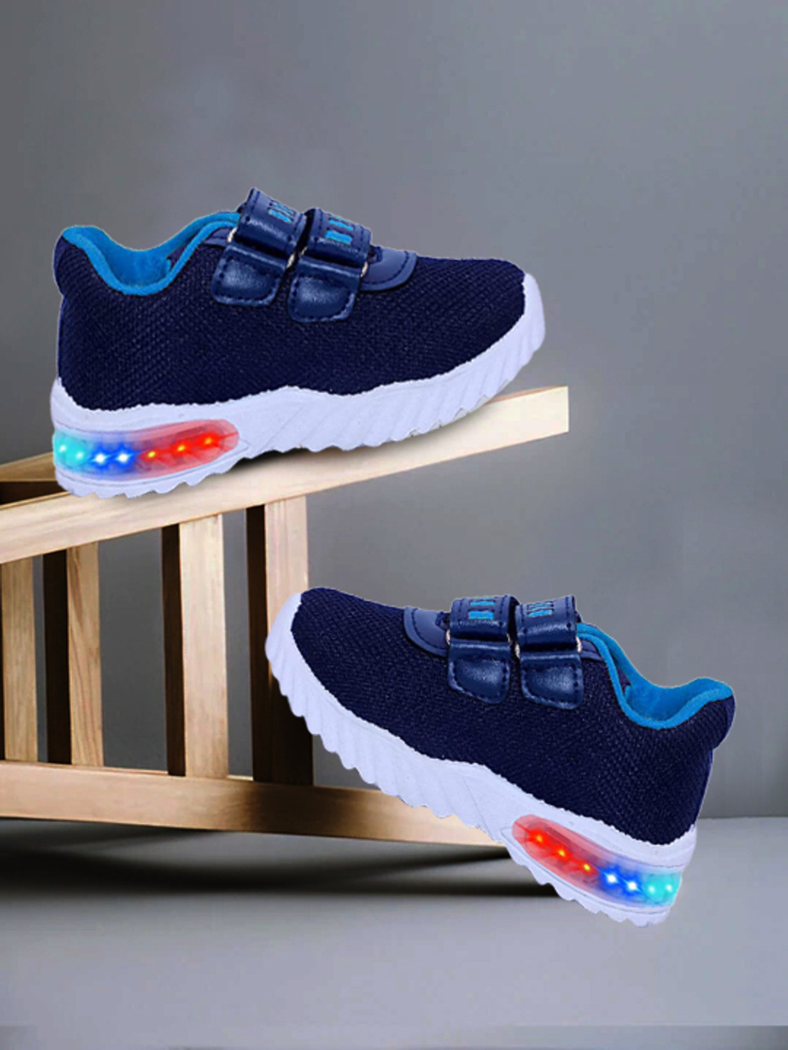Image of BERSACHE Lace LED Shoes For Boys & Girls (Green, 2-2.5 Years)