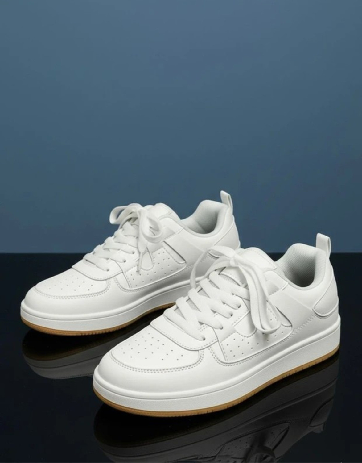 DOLLEXR Lace Running Shoes for Boys (White, 14-15 Years) - Image 1